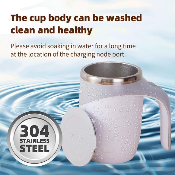 Rechargeable Automatic Stirring Coffee Mug | Self Stirring Travel Mug - Picture 8 of 8